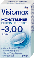 Silikon-Hydrogel Monatslinse Dioptrie -3,00 Visiomax