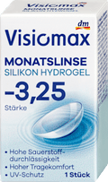 Silikon-Hydrogel Monatslinse Dioptrie -3,25 Visiomax