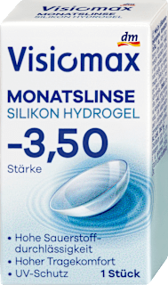 Silikon-Hydrogel Monatslinse Dioptrie -3,50 Visiomax
