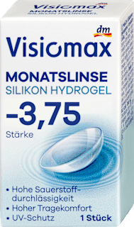 Silikon-Hydrogel Monatslinse Dioptrie -3,75 Visiomax