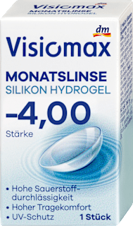Silikon-Hydrogel Monatslinse Dioptrie -4,00 Visiomax