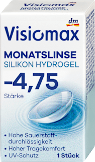 Silikon-Hydrogel Monatslinse Dioptrie -4,75 Visiomax