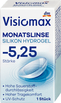 Silikon-Hydrogel Monatslinse Dioptrie -5,25 Visiomax