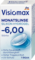 Silikon-Hydrogel Monatslinse Dioptrie -6,00 Visiomax