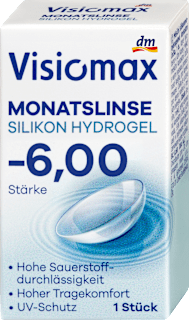 Silikon-Hydrogel Monatslinse Dioptrie -6,00 Visiomax