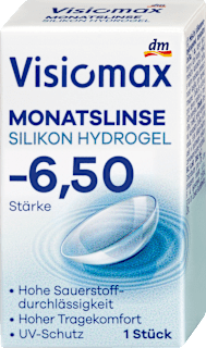 Silikon-Hydrogel Monatslinse Dioptrie -6,50 Visiomax