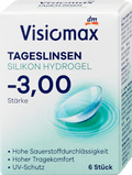 Silikon-Hydrogel Tageslinsen Dioptrie -3,00 Visiomax