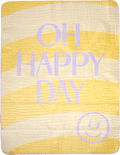 Picknickdecke OH HAPPY DAY, gelb/lila (150x200 cm) Vito & Joe