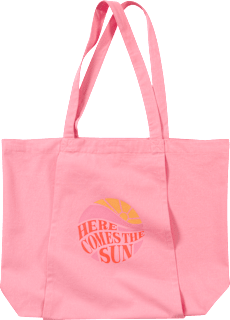 Strand-/Badetasche "HERE COMES THE SUN", rosa Vito & Joe