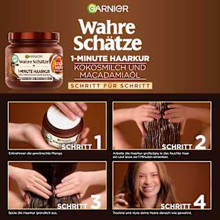 Haarkur 1-Minute Kokosmilch & Macadamia Wahre Schätze