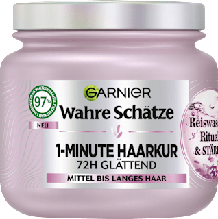 Haarkur 1-Minute Reiswasser Ritual & Stärke Wahre Schätze