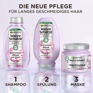 Haarkur 1-Minute Reiswasser Ritual & Stärke Wahre Schätze
