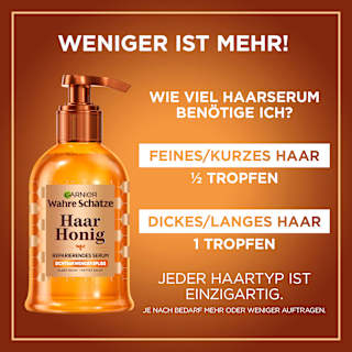Haarserum Honig reparierend Wahre Schätze
