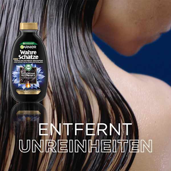 Shampoo Aktivkohle, fettige Kopfhaut Wahre Schätze