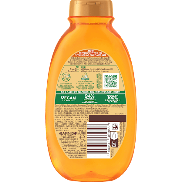 Shampoo Argan & Camelia Öl  Wahre Schätze
