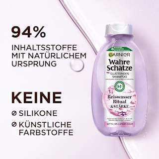 Shampoo Reiswasser Ritual & Stärke  Wahre Schätze