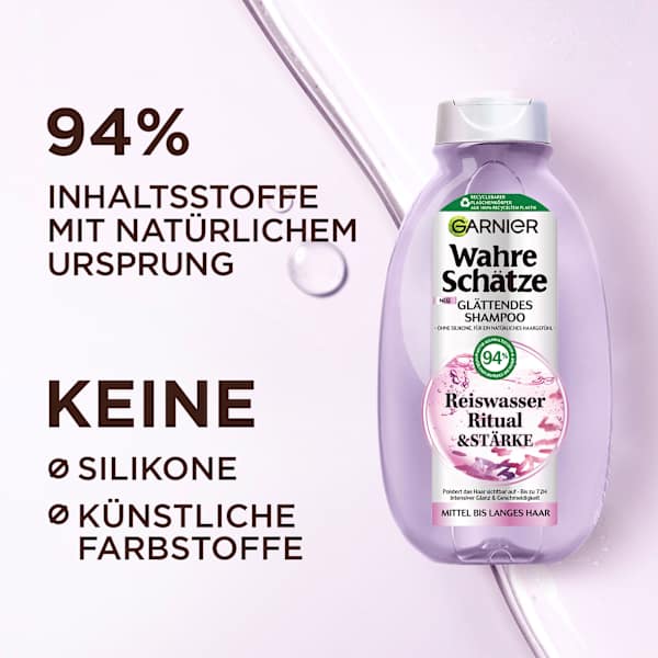 Shampoo Reiswasser Ritual & Stärke  Wahre Schätze