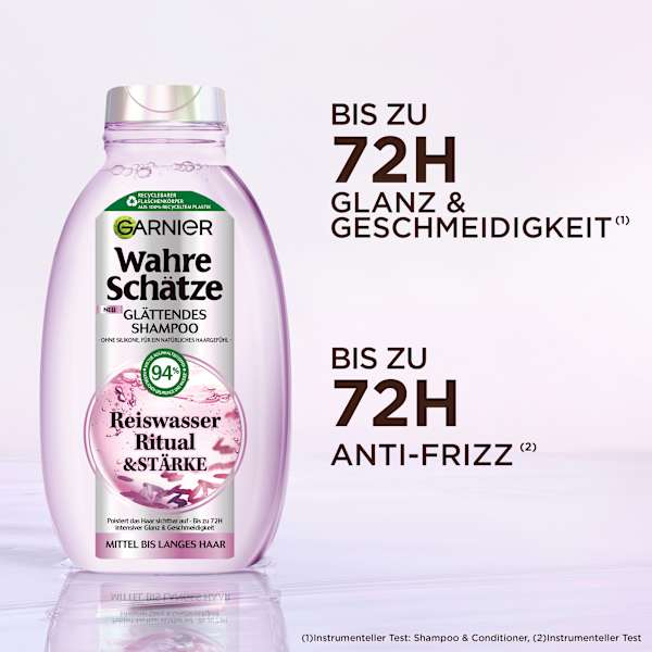 Shampoo Reiswasser Ritual & Stärke  Wahre Schätze