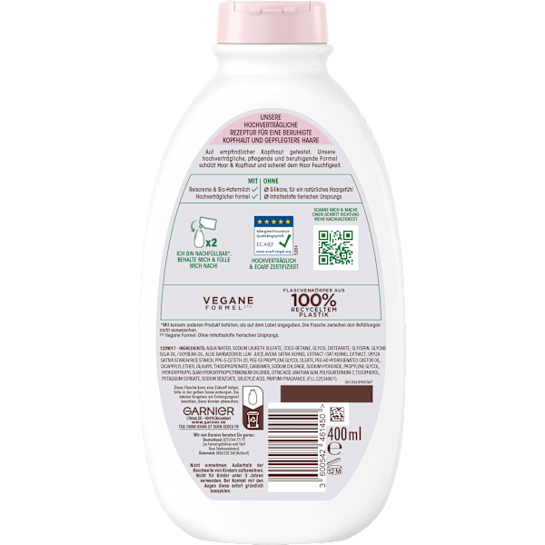 Shampoo  Sanfte Hafermilch, empfindliches Haar  Wahre Schätze