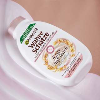 Shampoo  Sanfte Hafermilch, empfindliches Haar  Wahre Schätze