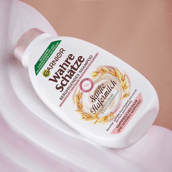 Shampoo  Sanfte Hafermilch, empfindliches Haar  Wahre Schätze