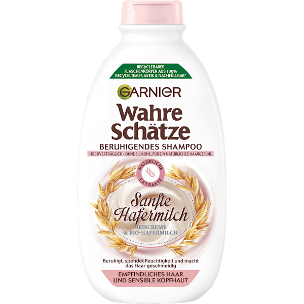 Shampoo  Sanfte Hafermilch, empfindliches Haar  Wahre Schätze