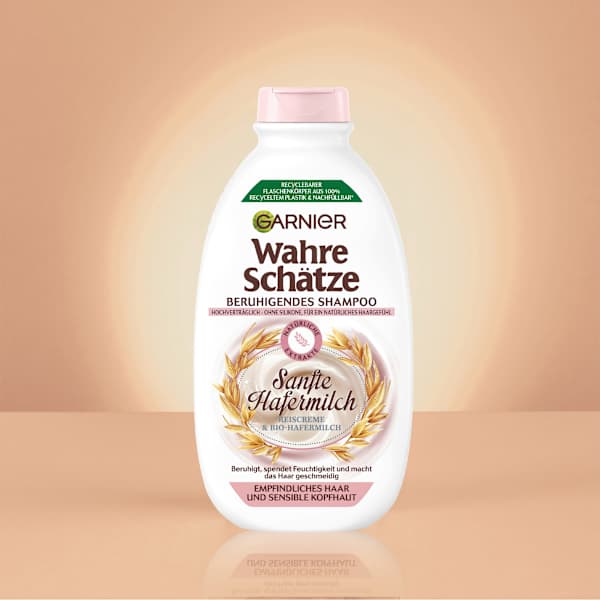 Shampoo  Sanfte Hafermilch, empfindliches Haar  Wahre Schätze