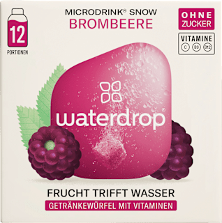 Getränkewürfel Microdrink Brombeere (12 Stück) waterdrop