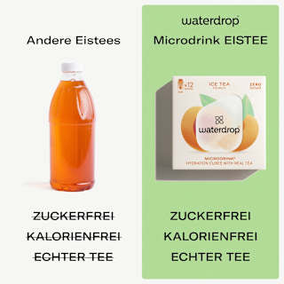 Getränkewürfel Microdrink Eistee Pfirsich (12 Stück) waterdrop