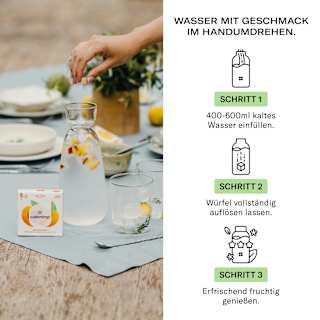 Getränkewürfel Microdrink Eistee Pfirsich (12 Stück) waterdrop
