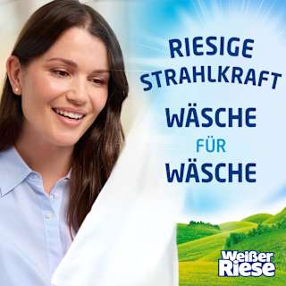 Vollwaschmittel Megaperls stark gegen Flecken Weißer Riese