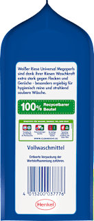 Vollwaschmittel Megaperls stark gegen Flecken Weißer Riese