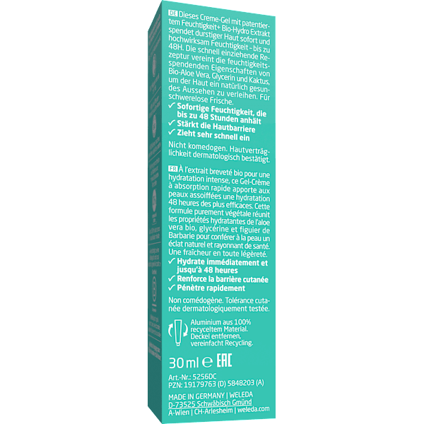Gesichtscreme Gel 48H Hydration WELEDA