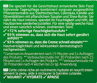 Gesichtscreme Skin Food  Feuchtigkeit & Glow WELEDA