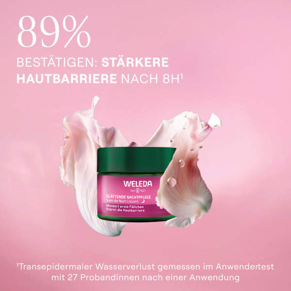 Nachtcreme glättend Wildrose & weißer Tee WELEDA