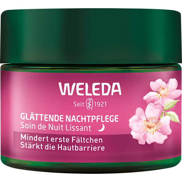 Nachtcreme glättend Wildrose & weißer Tee WELEDA