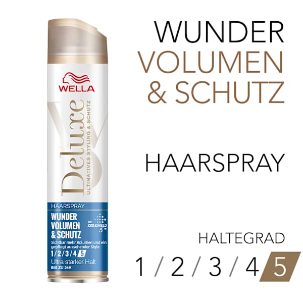 Haarspray Wunder Volumen & Schutz, Ultra starker Halt WELLA Deluxe