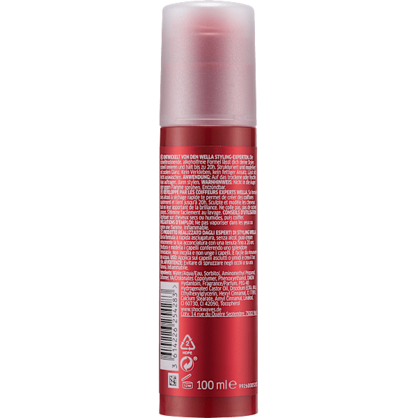 Haargel Ultra Strong Power Hold  WELLA SHOCKWAVES