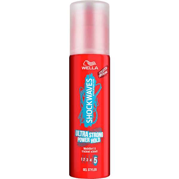 Haargel Ultra Strong Power Hold  WELLA SHOCKWAVES
