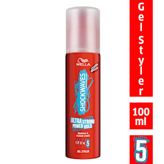 Haargel Ultra Strong Power Hold  WELLA SHOCKWAVES