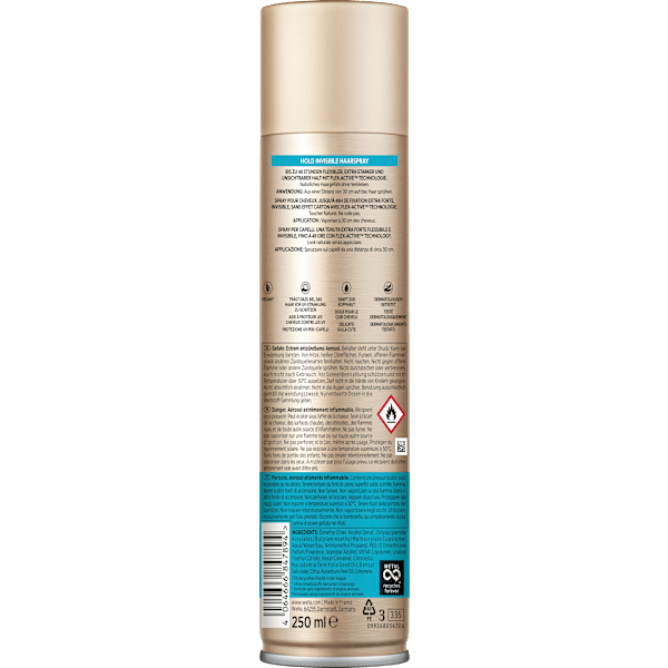 Haarspray Invisible Hold, Extra starker Halt wellaflex