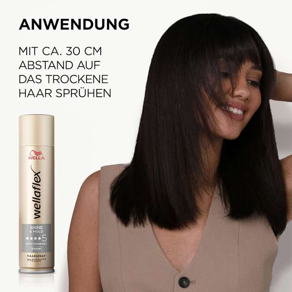 Haarspray Shine & Hold, Ultra starker Halt wellaflex