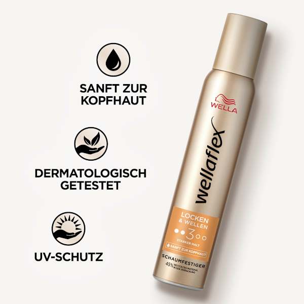 Schaumfestiger Locken & Wellen, Starker Halt wellaflex