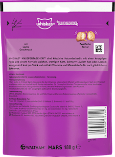 Katzenleckerli Knuspertaschen mit Lachs Whiskas