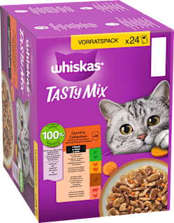 Nassfutter Katze Country Collection in Sauce, Tasty Mix Multipack (24x85 g) Whiskas
