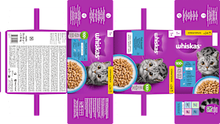 Nassfutter Katze Fischauswahl in Gelee, Multipack (24x85 g) Whiskas