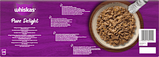 Nassfutter Katze Geflügel Ragout in Gelee, Pure Delight, Megapack (40x85 g) Whiskas