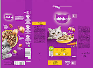 Trockenfutter Katze mit Huhn, Adult 1+ Whiskas
