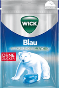 Bonbon, Blau mit Menthol, zuckerfrei WICK