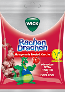 Gummidrops, Rachen Drachen Kirsche, gelatinefrei WICK